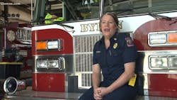 Former Byron, GA, Fire Chief Rachel Mosby.