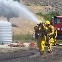 Firefighters train during CAL FIRE's seasonal academy at the Napa County Fire Department Training Grounds in Yountville, CA, in 2017. Firefighters train during CAL FIRE's seasonal academy at the Napa County Fire Department Training Grounds in Yountville, CA, in 2017.