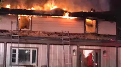 Around 80 firefighters from multiple departments battled the two-alarm house fire Thursday in Lothian, MD.