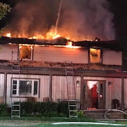 Around 80 firefighters from multiple departments battled the two-alarm house fire Thursday in Lothian, MD. Around 80 firefighters from multiple departments battled the two-alarm house fire Thursday in Lothian, MD.
