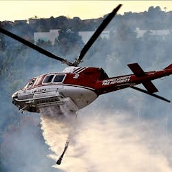 One of the helicopters currently used by the Orange County, CA, Fire Authority. One of the helicopters currently used by the Orange County, CA, Fire Authority.