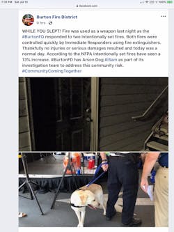 The Burton, SC, Fire District uses social media social as a way to continuously remind its citizens of its daily value in their lives and the risks they are working to resolve. The Burton, SC, Fire District uses social media social as a way to continuously remind its citizens of its daily value in their lives and the risks they are working to resolve.