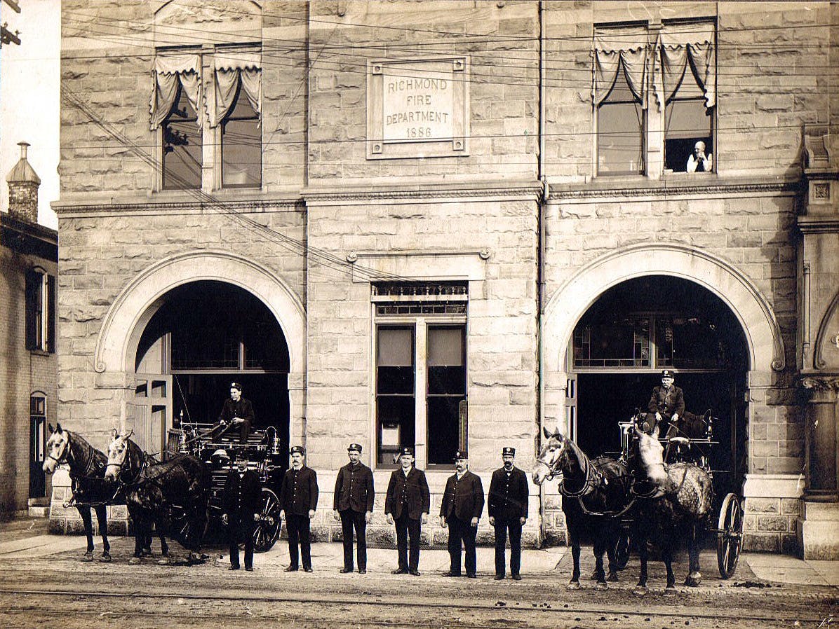 Early Richmond Fire Department Station