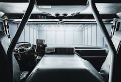 Smooth, curved surfaces make cab decontamination easier. Sharp angles and corners can capture debris making through cleaning difficult. Smooth, curved surfaces make cab decontamination easier. Sharp angles and corners can capture debris making through cleaning difficult.