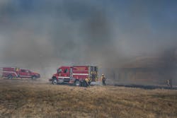 Those battling wildland fires are exposed to a variety of harmful particles that are captured on their gear and introduced into the wildland vehicle.