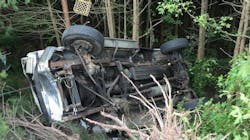 A 54-year-old man was in a single vehicle accident Friday and Anne Arundel County, MD, needed to extricate him from his pickup truck. A 54-year-old man was in a single vehicle accident Friday and Anne Arundel County, MD, needed to extricate him from his pickup truck.