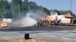 A training course held at Randolph Community College gave firefighters near the Asheboro, NC, Regional Airport hands-on training on how to deal with aircraft emergencies.