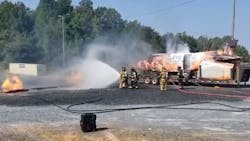A training course held at Randolph Community College gave firefighters near the Asheboro, NC, Regional Airport hands-on training on how to deal with aircraft emergencies.