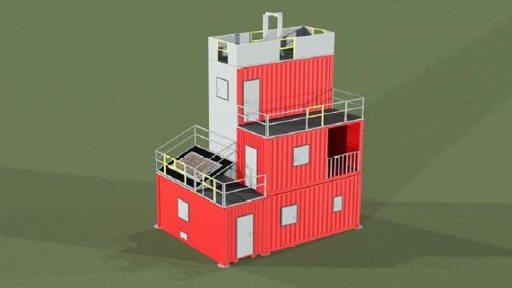 An artist's rendering of the Avon Fire Department's new training tower facility.