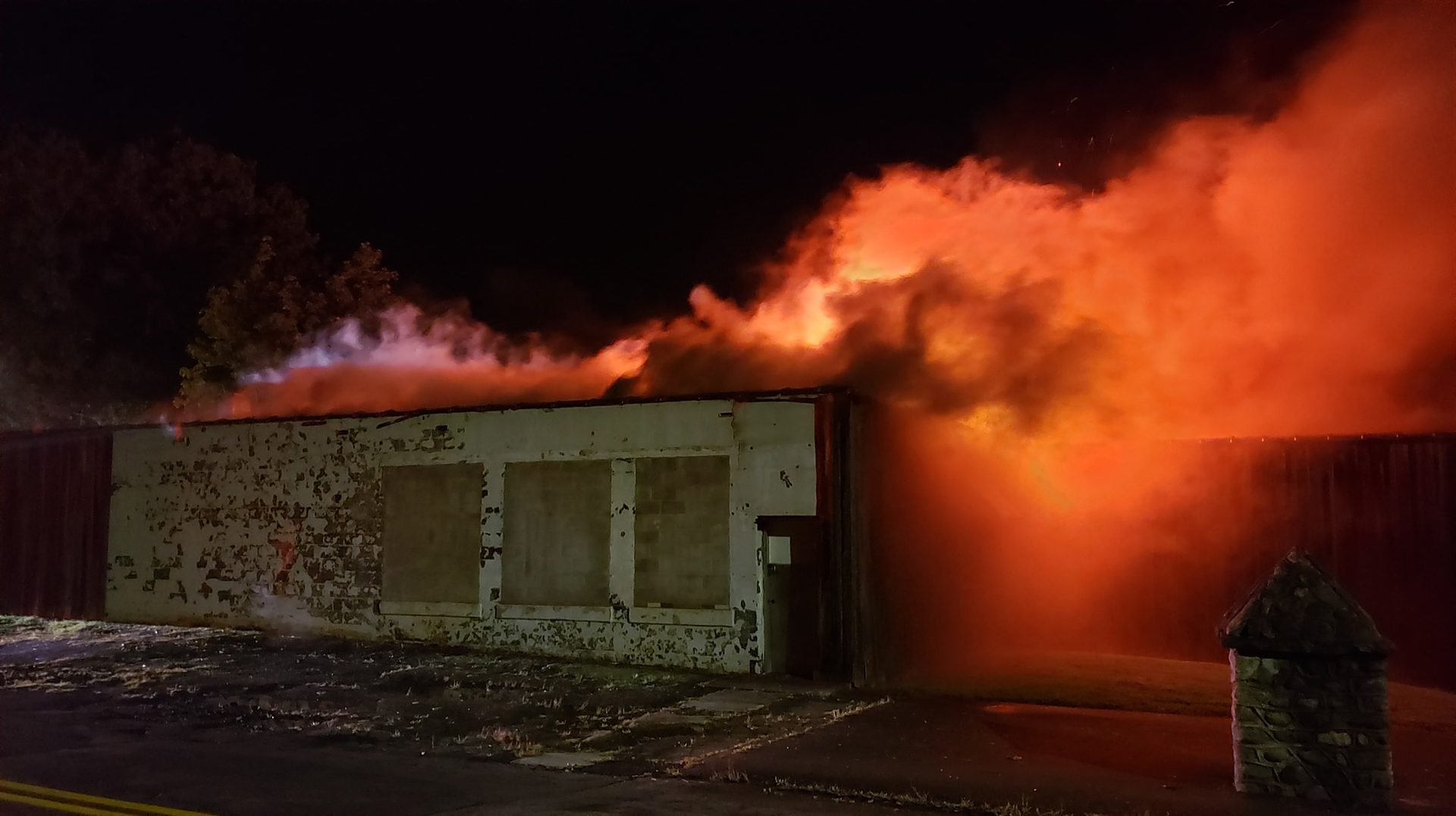 About 50 Beacon, CT, Hose Company firefighters battled a massive blaze at a former meat packing plant Thursday.