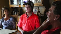 Daniel Lyon Jr., a firefighter badly burned in the 2015 Twisp River, WA. Daniel Lyon Jr., a firefighter badly burned in the 2015 Twisp River, WA.