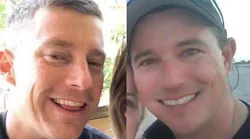 Various agencies and volunteers have continued to search for Jacksonville, FL, engineer Brian Mcluney (left) and Fairfax County, VA, firefighter Justin Walker, who went out on a boat Friday off Port Canaveral and did not return.