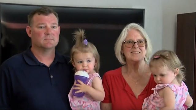 Widowed CAL FIRE Capt. Nick Reeder, seen here with his mother and two of his three daughters, will be receiving a newly built as part of HGTV&apos;s &apos;Extreme Makeover: Home Edition.&apos;