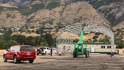 A heavy-duty tent has been set up for Provo, UT, firefighters while the department's Station 22 is rebuilt. A heavy-duty tent has been set up for Provo, UT, firefighters while the department's Station 22 is rebuilt.