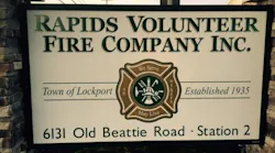 Rapids Volunteer Fire Co Sign (ny)