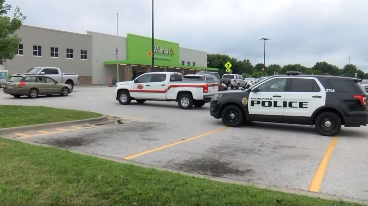 An off-duty firefighter held an armed man at gunpoint at a Springfield, MO, Walmart.