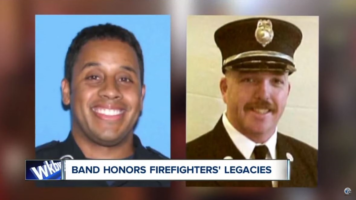 Buffalo firefighter Jonathan Croom, left, and Lt. Charles &ldquo;Chip&rdquo; McCarthy, who both died in a building fire on Aug. 24, 2009.
