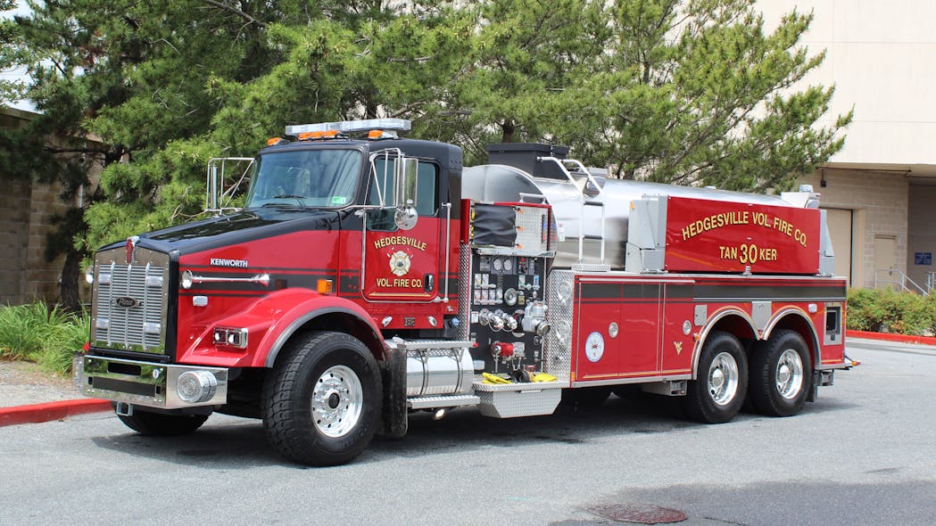 Hedgesville, WV, Vol. Fire Co. Puts 3,000Gallon Elliptical Tanker in