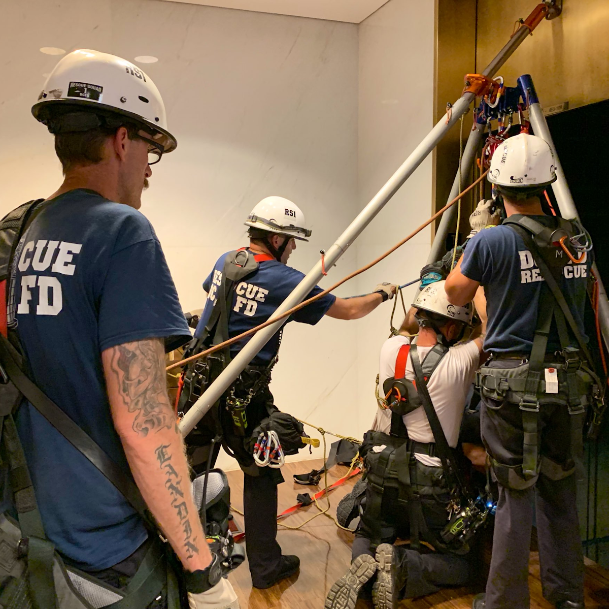 Watch Washington DC Firefighters Make Kennedy Center Elevator Rescue