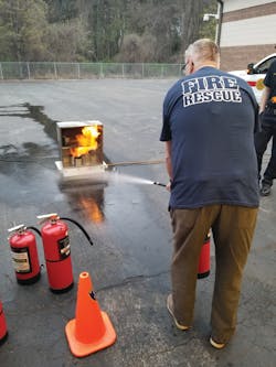 If you have access to a fire extinguisher simulator, consider preparing a lesson plan on fire safety.
