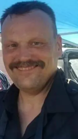 Grandview, IA, firefighter Devin Estabrook