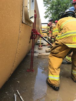 As with any lift, crib to prevent the load from falling back on the victim. As with any lift, crib to prevent the load from falling back on the victim.