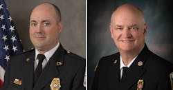 Chief John Morrison (l.) and Chief James Clack are this year’s recipients of the Fire Chief of the Year Awards. Chief John Morrison (l.) and Chief James Clack are this year’s recipients of the Fire Chief of the Year Awards.