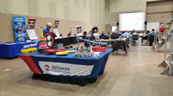 Allison Transmission representatives are teaching several classes on fire truck transmission repair and maintenance.
