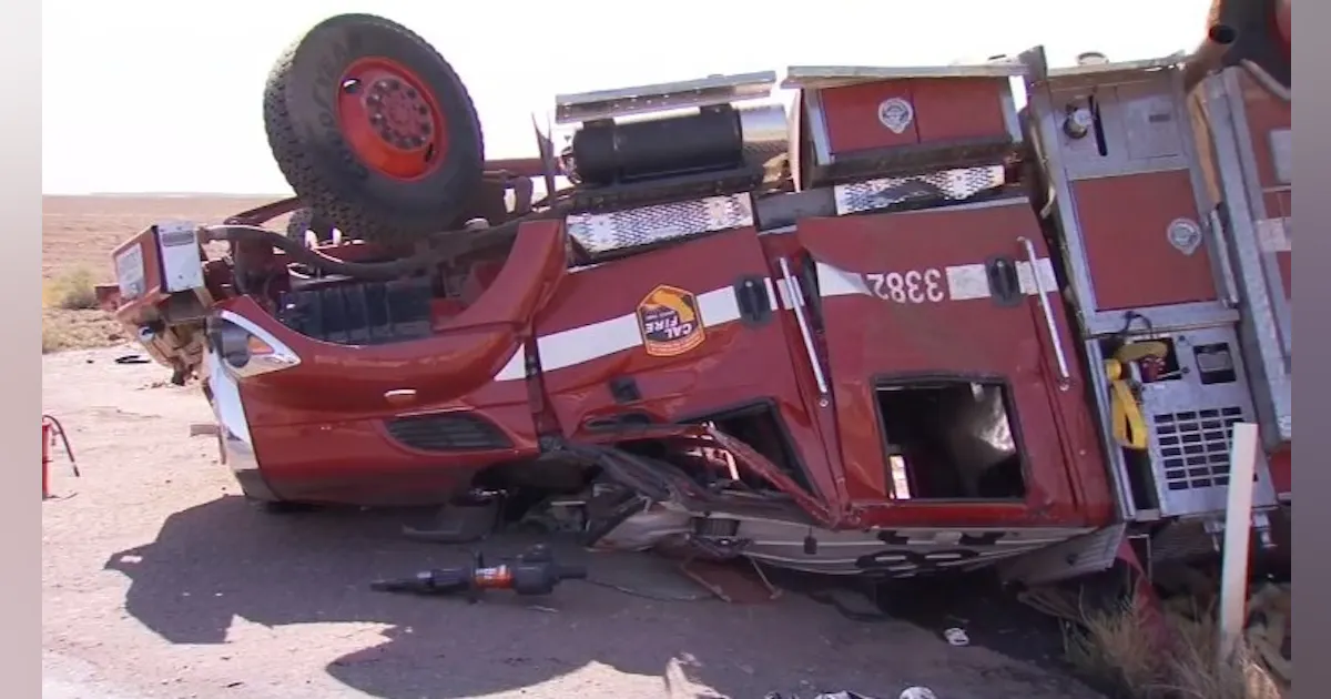 Calfire Crash CAL FIRE Firefighters Injured in Apparatus Rollover Crash San Diego ...