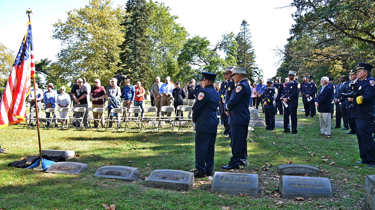 New gravestones recently were unveiled for two fallen Camden, NJ, firefighters&mdash;Chief Charles Worthington and Capt. Martin B. Carrigan&mdash;who died around a century ago.