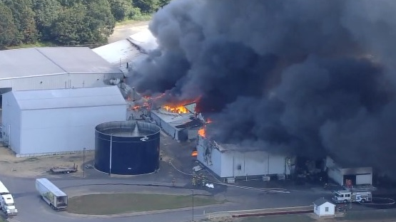 Deerfield Twp Produce Plant Fire (nj)