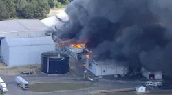 Deerfield Twp Produce Plant Fire (nj)