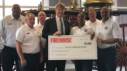 Firehouse Magazine donates $5,000 to the BLAZE Mentoring Program.