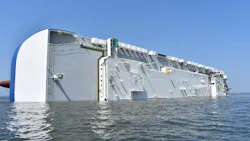 Glynn County, GA, firefighters helped the U.S. Coast Guard with search and rescue efforts after a cargo ship capsized off the coast near Brunswick.