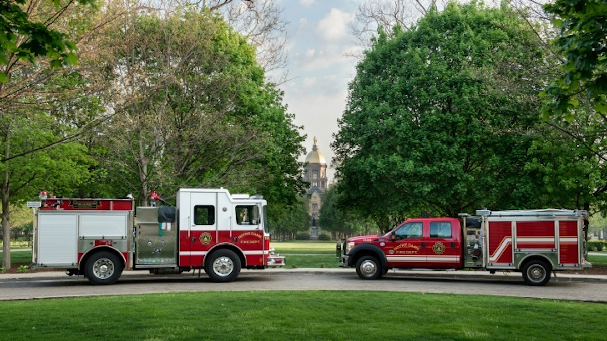 University Of Notre Dame Swears In First Female Firefighters Firehouse