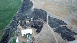 An Okanogan County, WA, assistant fire chief suffered severe burns over 50% to 60% of his body while battling a brush fire Sunday.