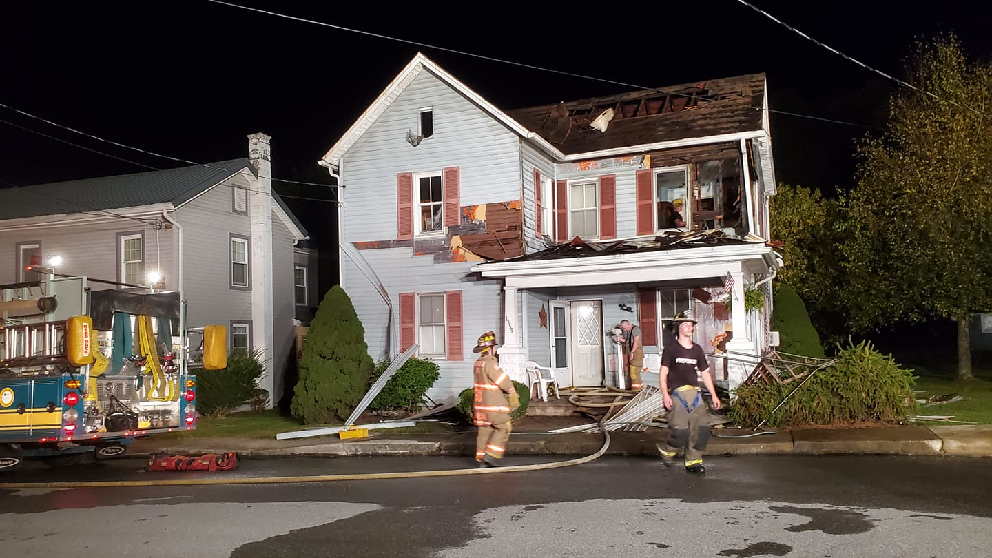 Seven Fire Departments Battle Paxtonville PA House Blaze Started by