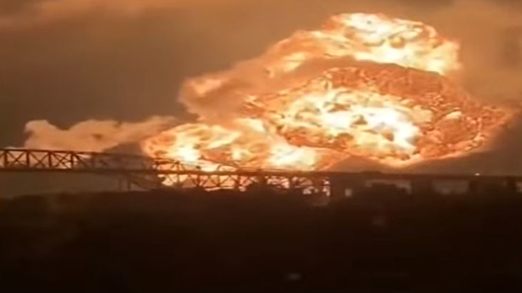 An explosion at a South Philadelphia oil refinery caused a three-alarm fire in June.