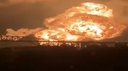 An explosion at a South Philadelphia oil refinery caused a three-alarm fire in June.