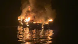 A 75-food dive boat caught fire off the Ventura County coast Monday morning, killing more than 30 people.