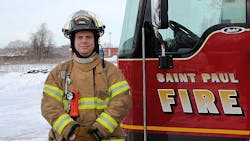 St. Pual, MN, firefighter and paramedic Tom Harrigan.