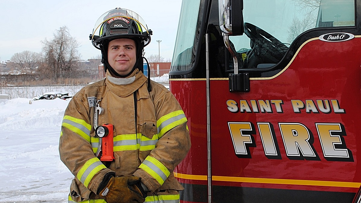 St. Pual, MN, firefighter and paramedic Thomas Harrigan.