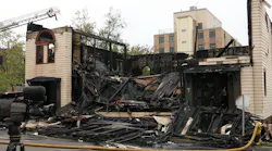 The Adas Israel Congregation synagogue in Duluth, MN, after it was destroyed by fire on Sept. 9, 2019.