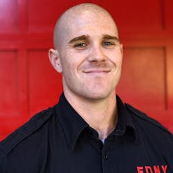 FDNY valedictorian and probationary firefighter James Devane. FDNY valedictorian and probationary firefighter James Devane.