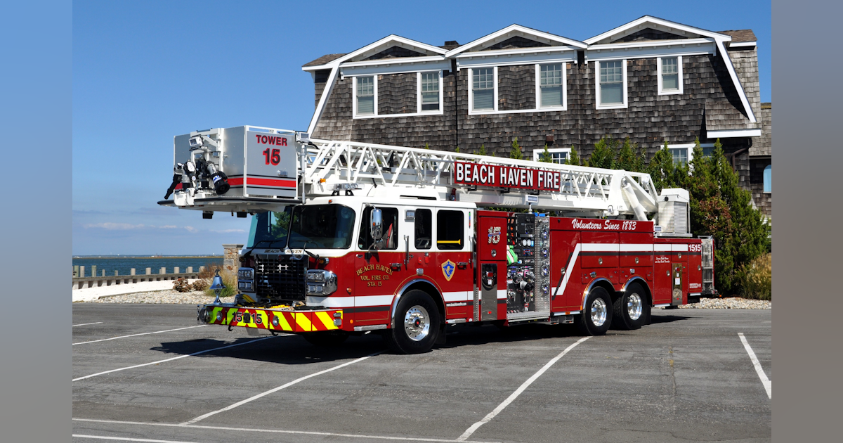Beach Haven, NJ, Volunteer Fire Co. Puts 100foot Aerial Platform