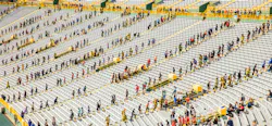 The seventh annual 9/11 Memorial Stair Climb at historic Lambeau Field in Green Bay, Wisconsin, the largest event of its kind in the nation, paid tribute to the fallen firefighters of September 11, 2001.