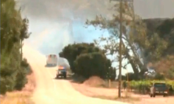 Firefighters Hurt In Vegetation Fire 5d6d029623497