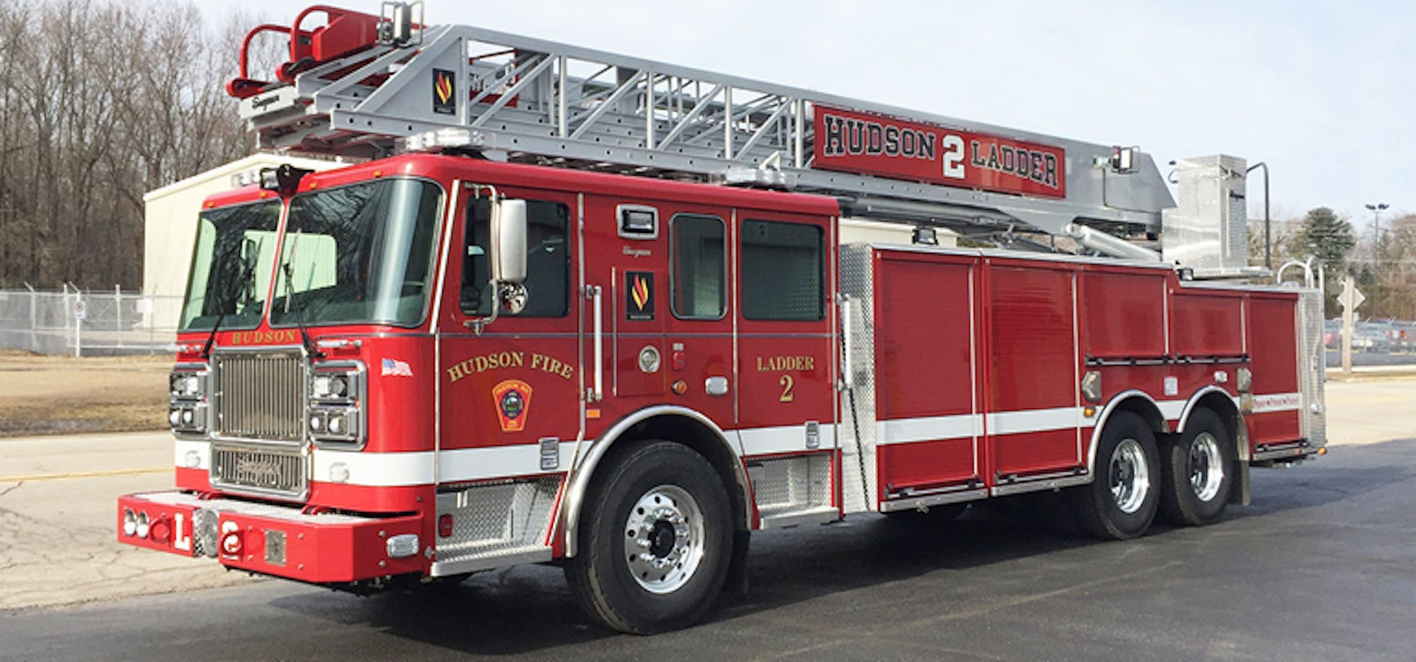 Hudson, NH, Fire Dept. Gets 100foot RearMount Aerial Firehouse