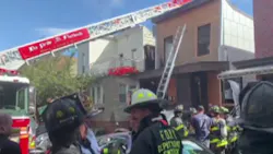 Four people were injured in a Brooklyn house explosion Monday