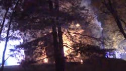 Two Center County, MO, firefighters were injured early Thursday after falling into a pit while battling a fire at heating oil supplier's shed. Two Center County, MO, firefighters were injured early Thursday after falling into a pit while battling a fire at heating oil supplier's shed.